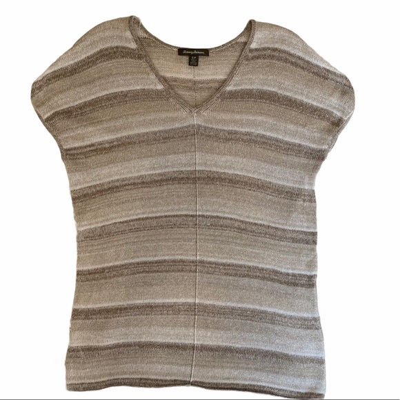 Tommy Bahama Linen Cotton V-neck Sweater - Picture 11 of 14